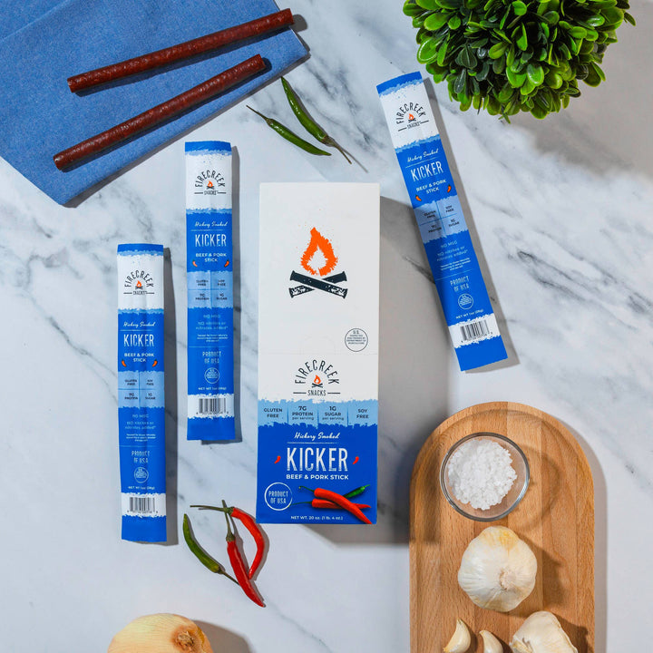 FireCreek Snacks Kicker Spicy Beef & Pork Meat Sticks
