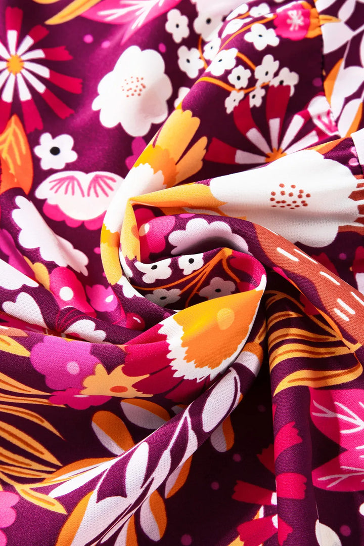 The Bouncing Doodle Maxi Floral Dress