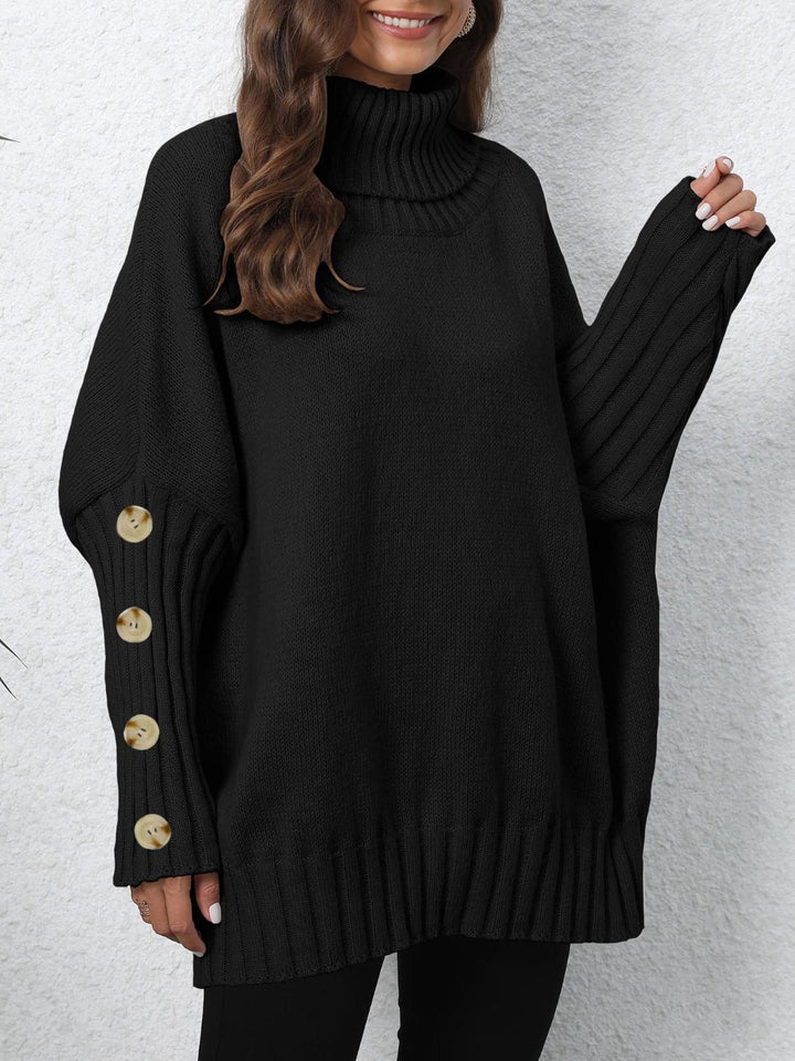 The Bouncing Doodle Turtleneck Long Sleeve Sweater