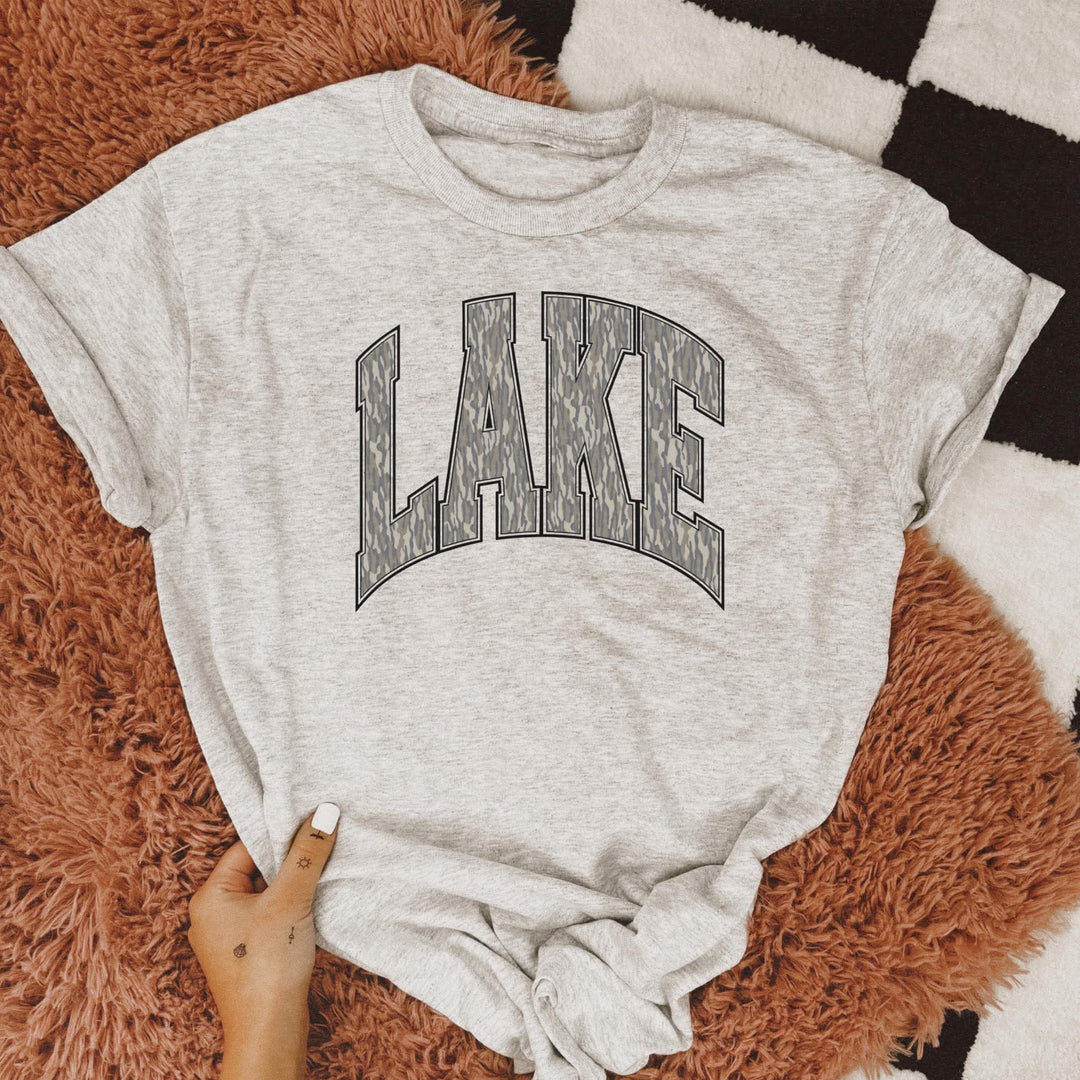 Lake (Camo Script) Graphic Tee