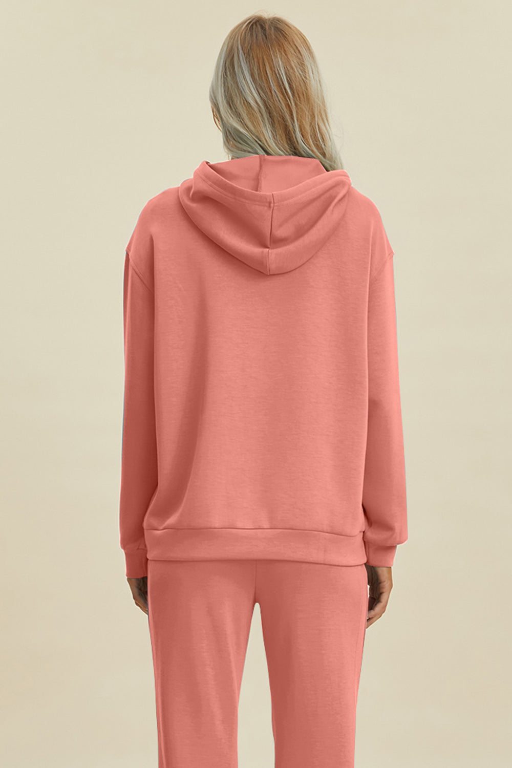 Bouncing Doodle Full Size Air Scuba Drawstring Long Sleeve Hoodie with Kangaroo Pocket