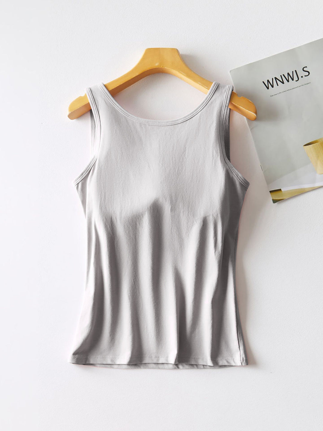 The Bouncing Doodle Round Neck Tank with Bra