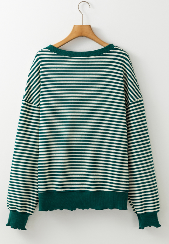The Bouncing Doodle LUCKY Striped Sweatshirt