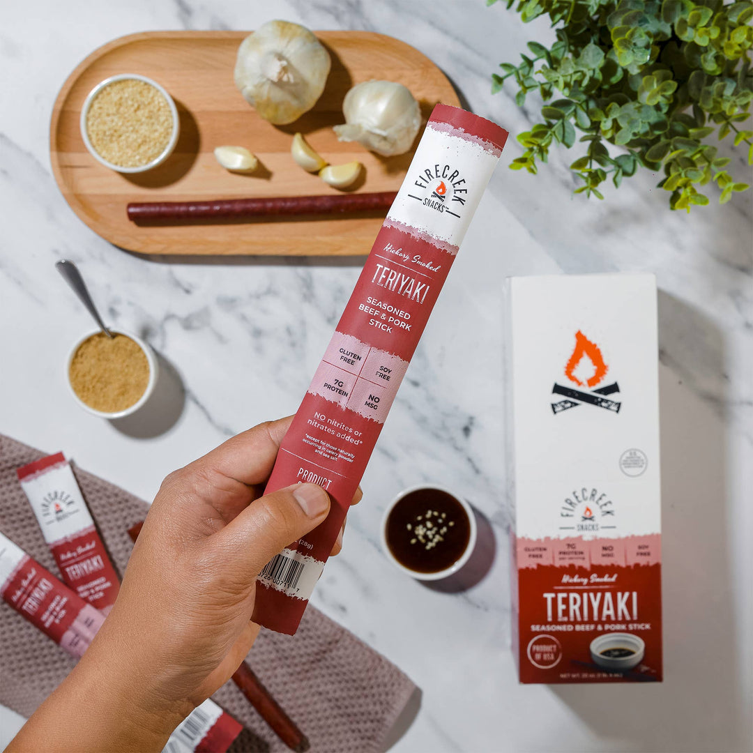 FireCreek Snacks Teriyaki Beef & Pork Meat Sticks
