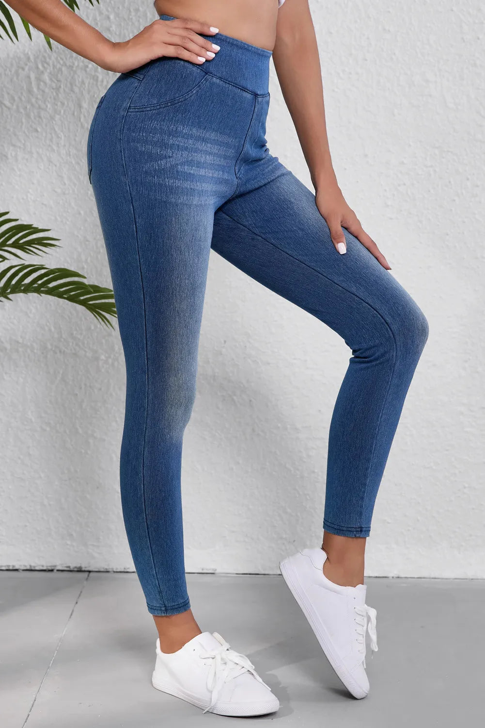 Bouncing Doodle High Waist Skinny Jeans
