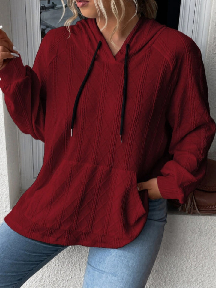 The Bouncing Doodle Drawstring Long Sleeve Hoodie