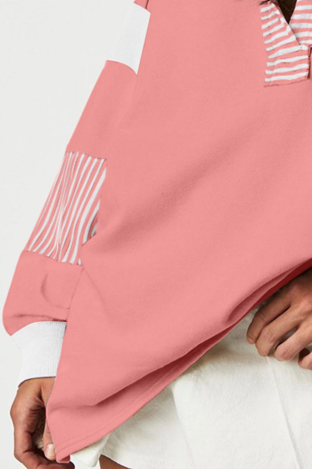 The Bouncing Doodle Collared Neck Long Sleeve Sweatshirt