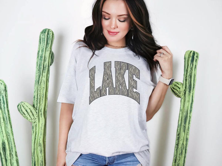 Lake (Camo Script) Graphic Tee