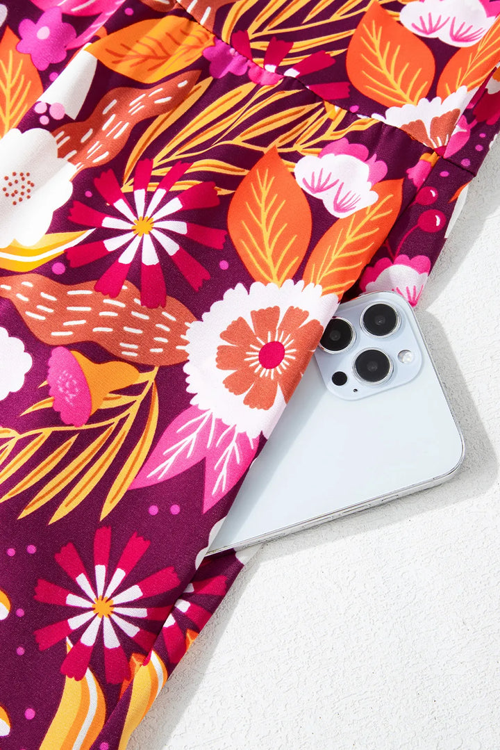 The Bouncing Doodle Maxi Floral Dress