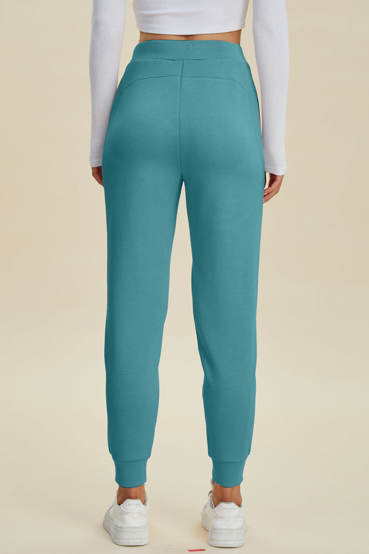 Bouncing Doodle Air Scuba Drawstring High Waist Joggers