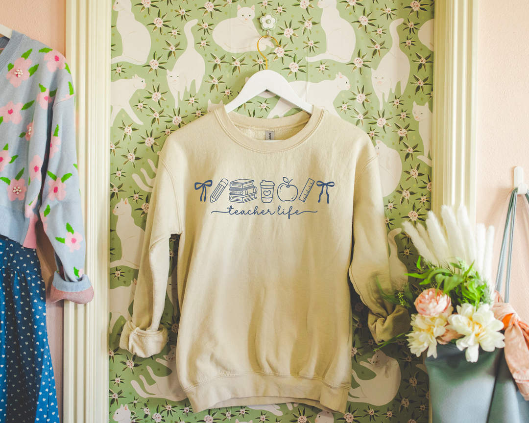 Teacher Life Graphic Sweatshirt