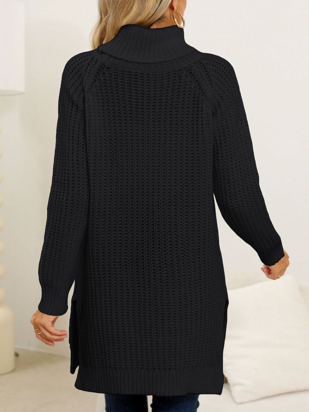 The Bouncing Doodle Turtleneck Long Sleeve Sweater