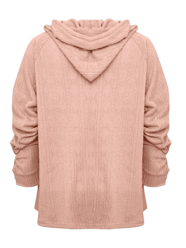 The Bouncing Doodle Drawstring Long Sleeve Hoodie