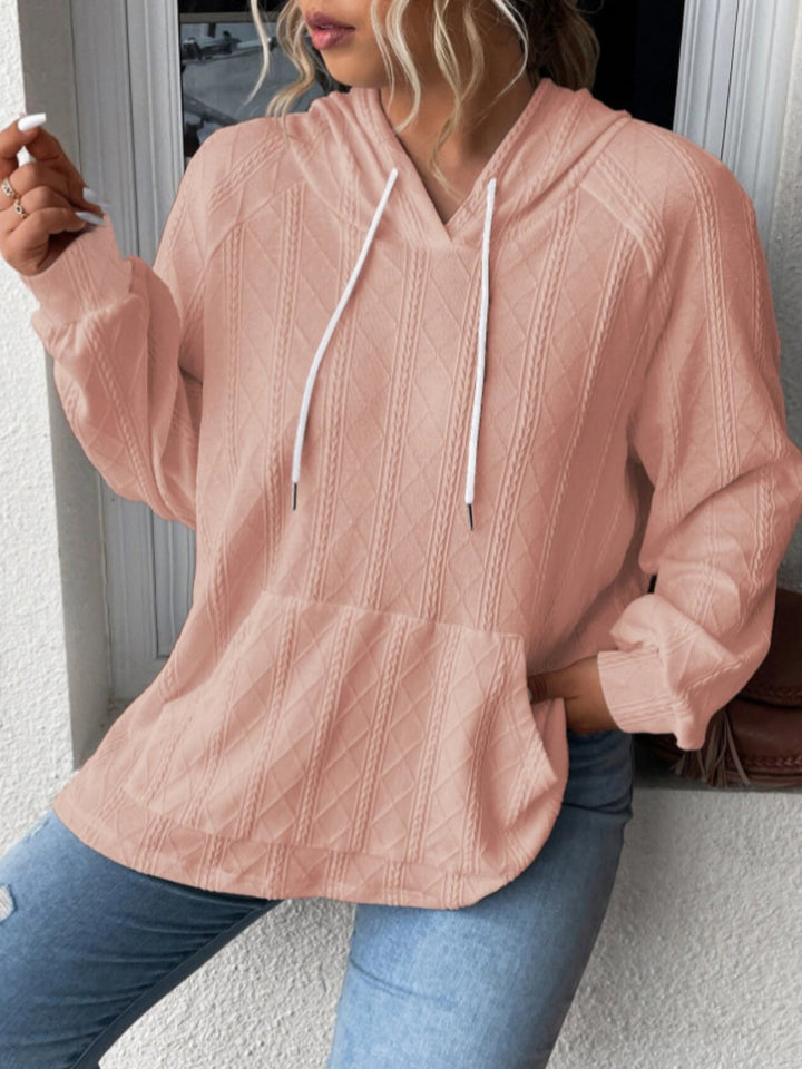 The Bouncing Doodle Drawstring Long Sleeve Hoodie