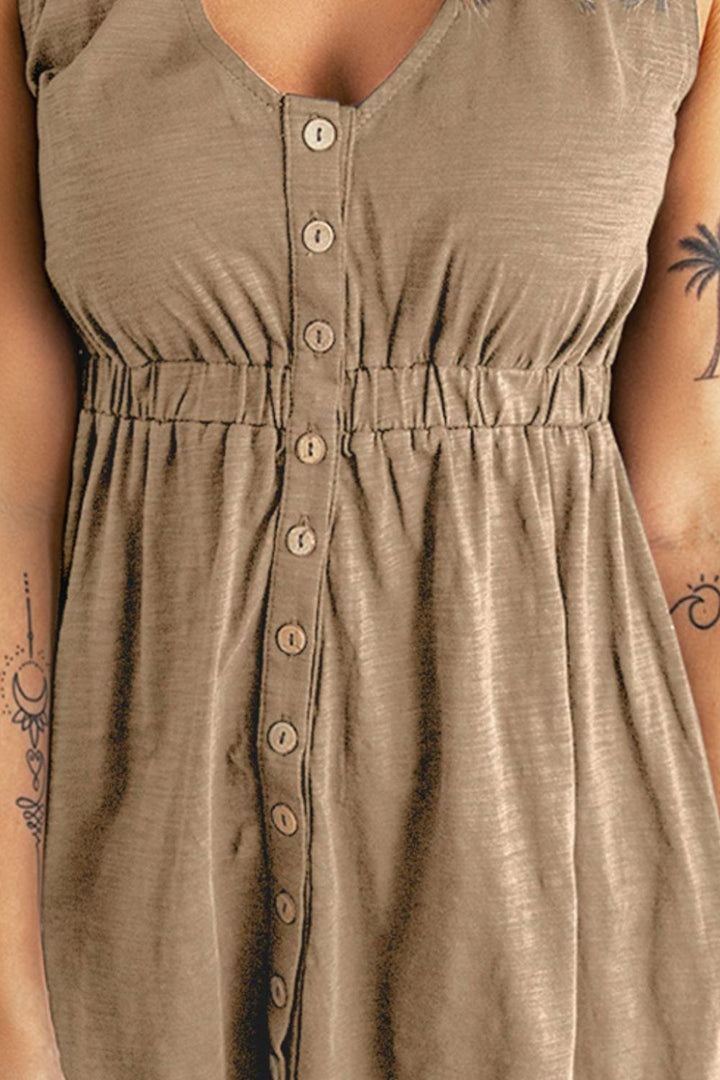 Sleeveless Button Down Magic Dress