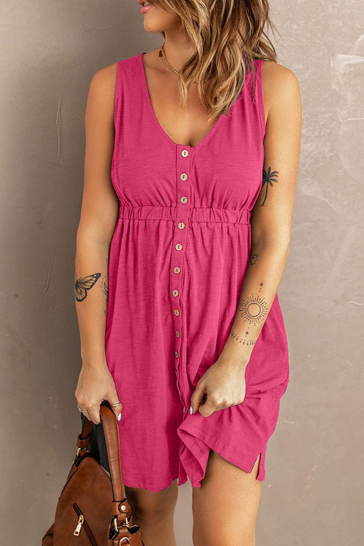 Sleeveless Button Down Magic Dress