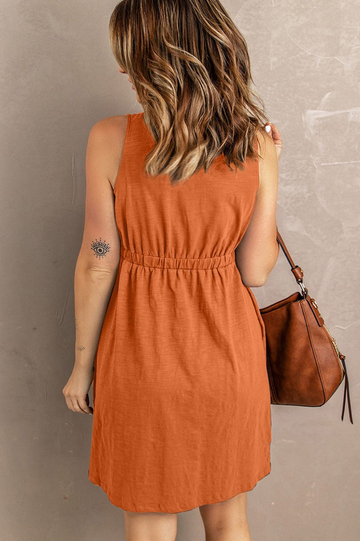 Sleeveless Button Down Magic Dress