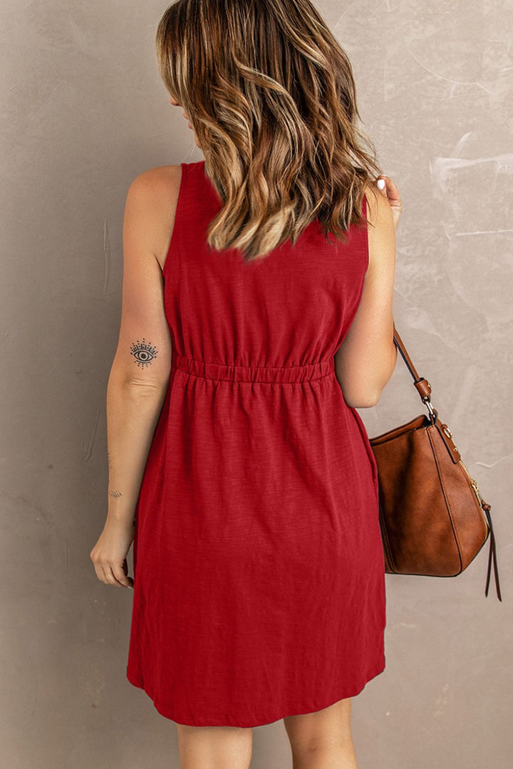 Sleeveless Button Down Magic Dress