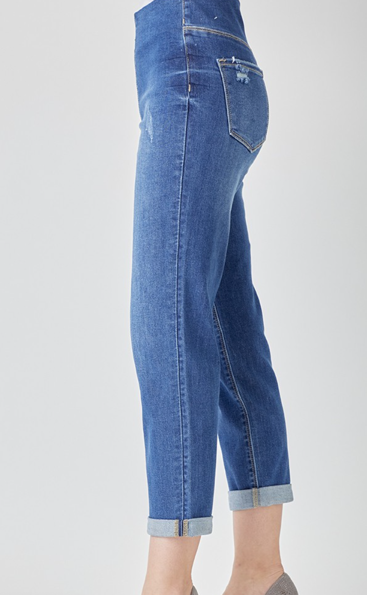 RISEN HIGH-RISE PULL ON BOYFRIEND