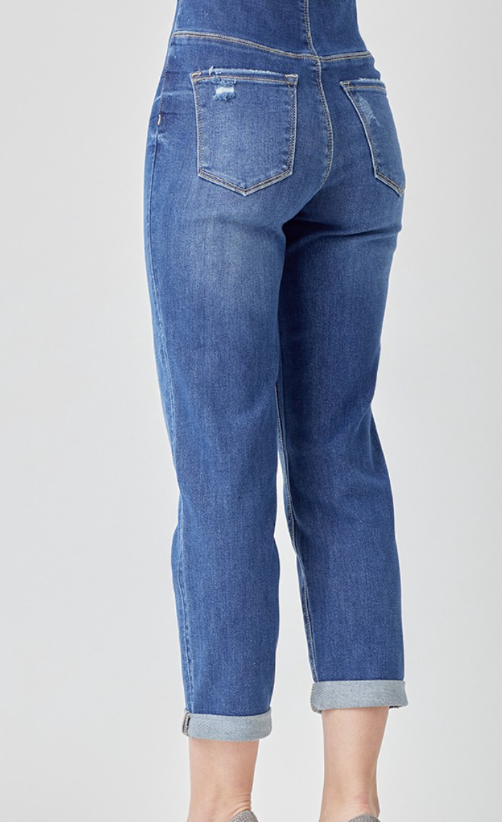 RISEN HIGH-RISE PULL ON BOYFRIEND