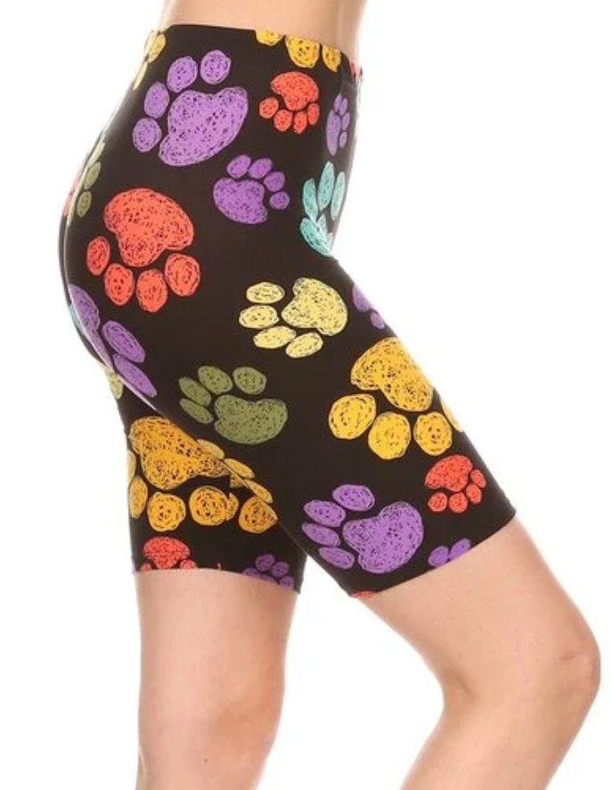 Butter Soft Paw Bike Shorts