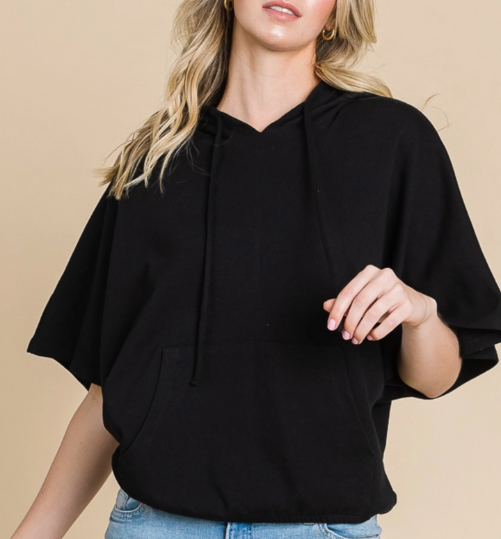 Culture Code - Hoodie Flare Sleeve Top