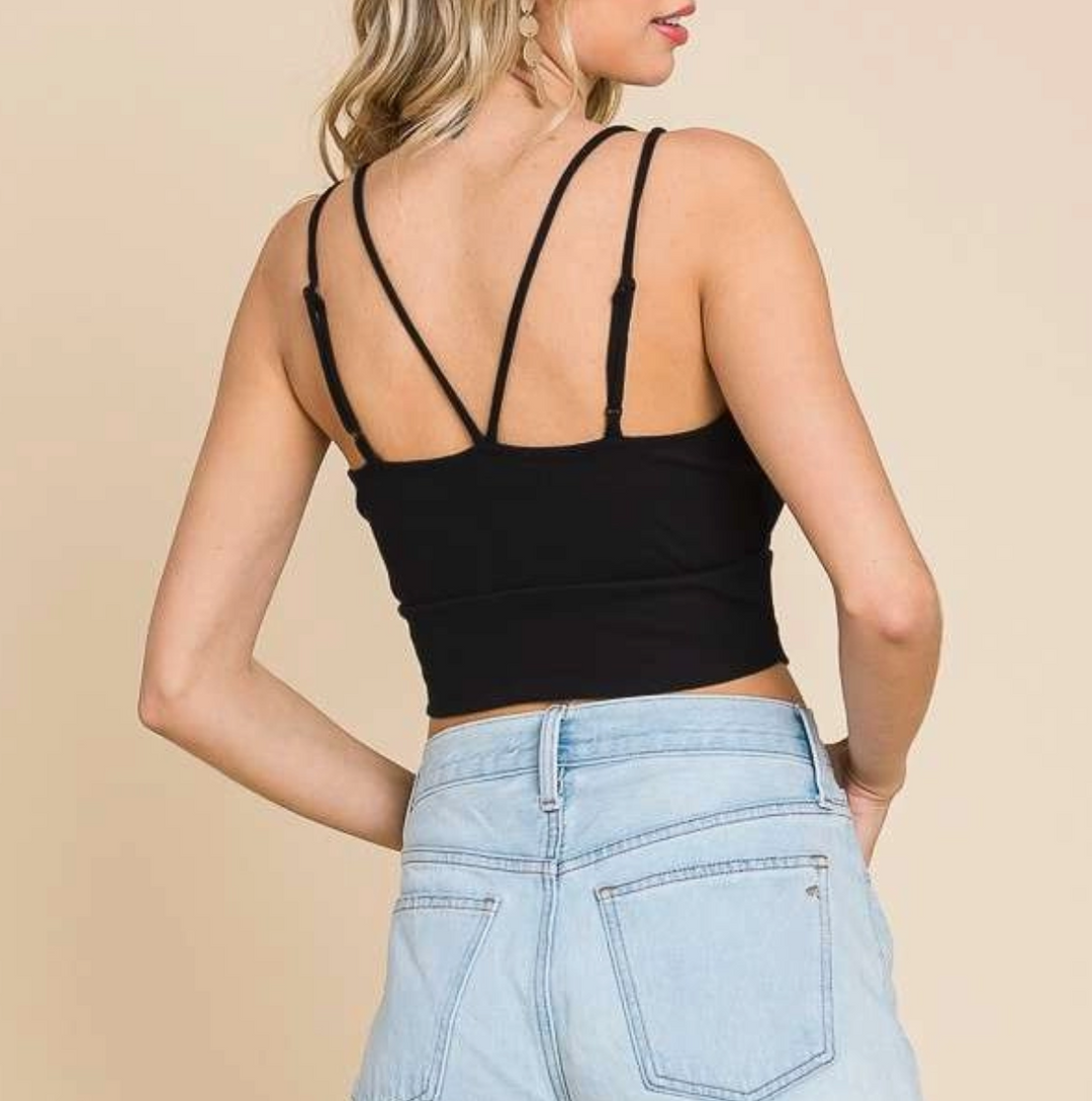 Culture Code - V Neck Double Strap Bralette