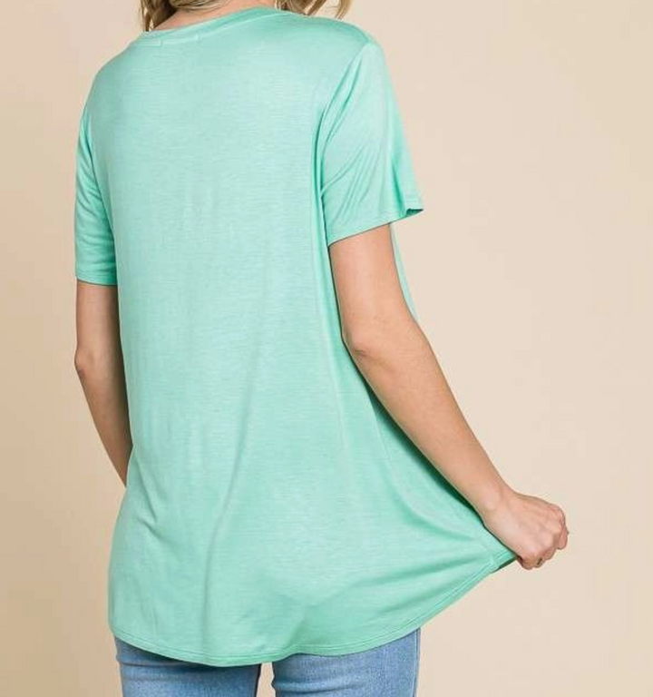 Culture Code - Relaxed Fit Crew Neck Short Sleeve Top