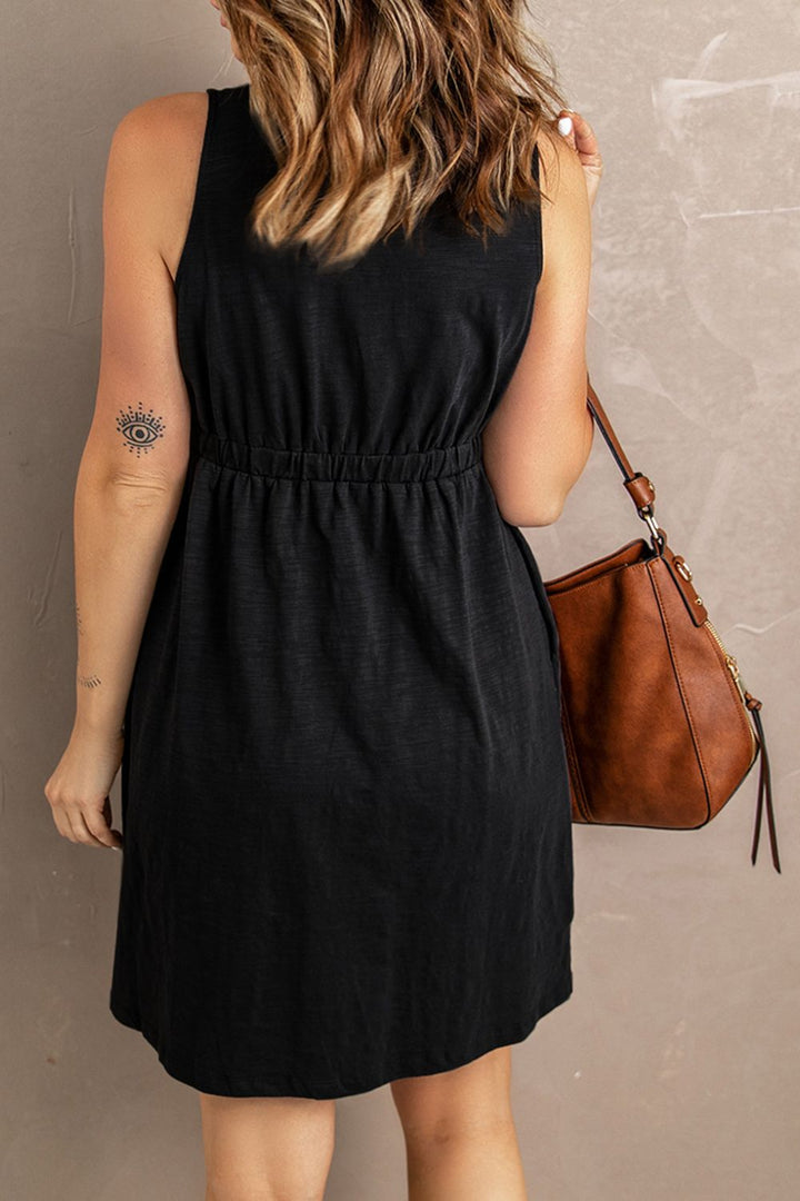 Sleeveless Button Down Magic Dress
