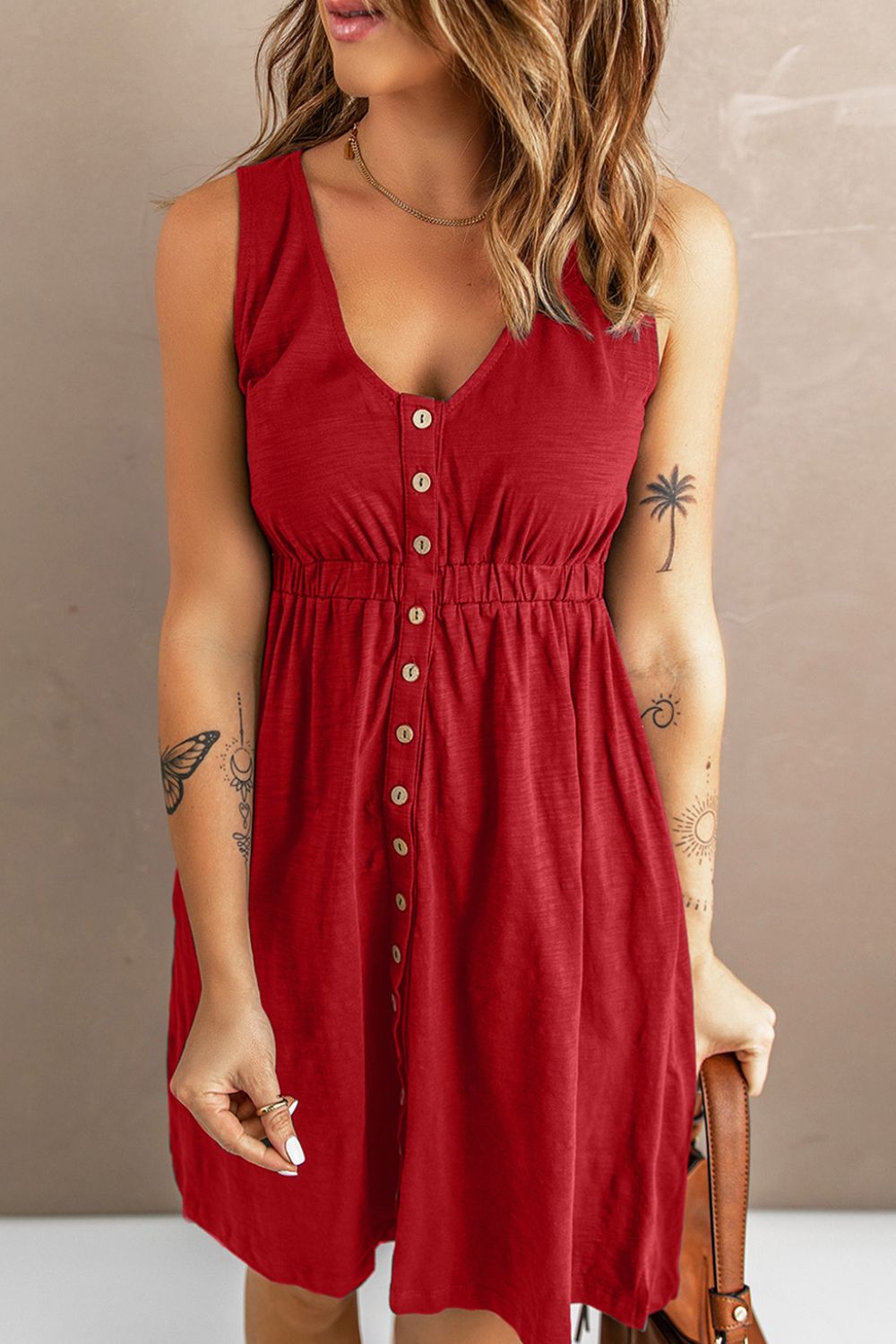 Sleeveless Button Down Magic Dress
