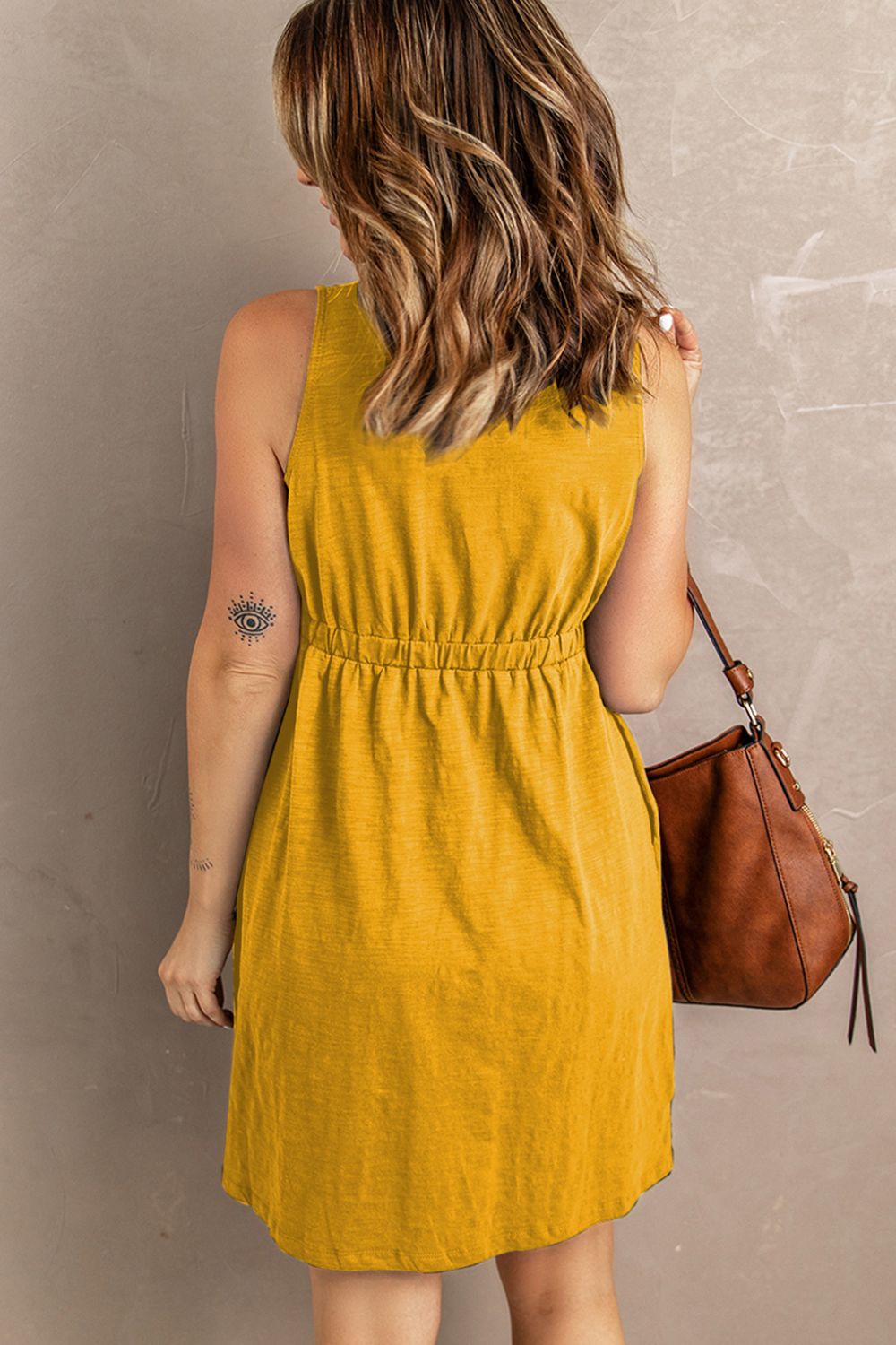 Sleeveless Button Down Magic Dress